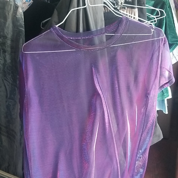 Magenta sheer tee - Picture 2 of 6